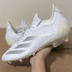Adidas Adizero Electric 1 II Football Cleats White Silver IF1914 Men's Size 9