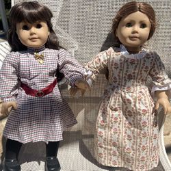 Lot of 2 Vintage American Girl Dolls & Accessories 