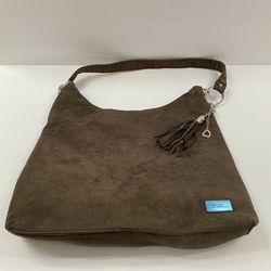 NEW Bella Russo Brown Micro-Suede Slouched Tote Bag/Purse