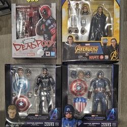 Marvel Mafex & SH Figuarts Xmen Wolverine Spiderman 