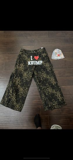 Vintage Y2k Cheetah Print Oversized Pants