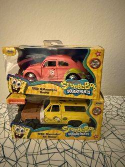 Jada SpongeBob SquarePants Die-Cast Car Set of 2