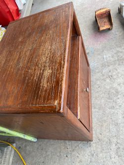 Wooden Nightstand with Drawer