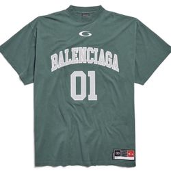 MEN'S BASKETBALL OVERSIZED T-SHIRT IN DARK GREEN/LIGHT GREEN