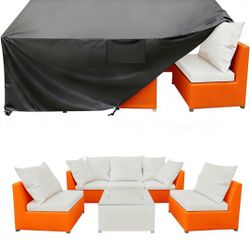 110x84 Inch Waterproof Patio Furniture Cover $25