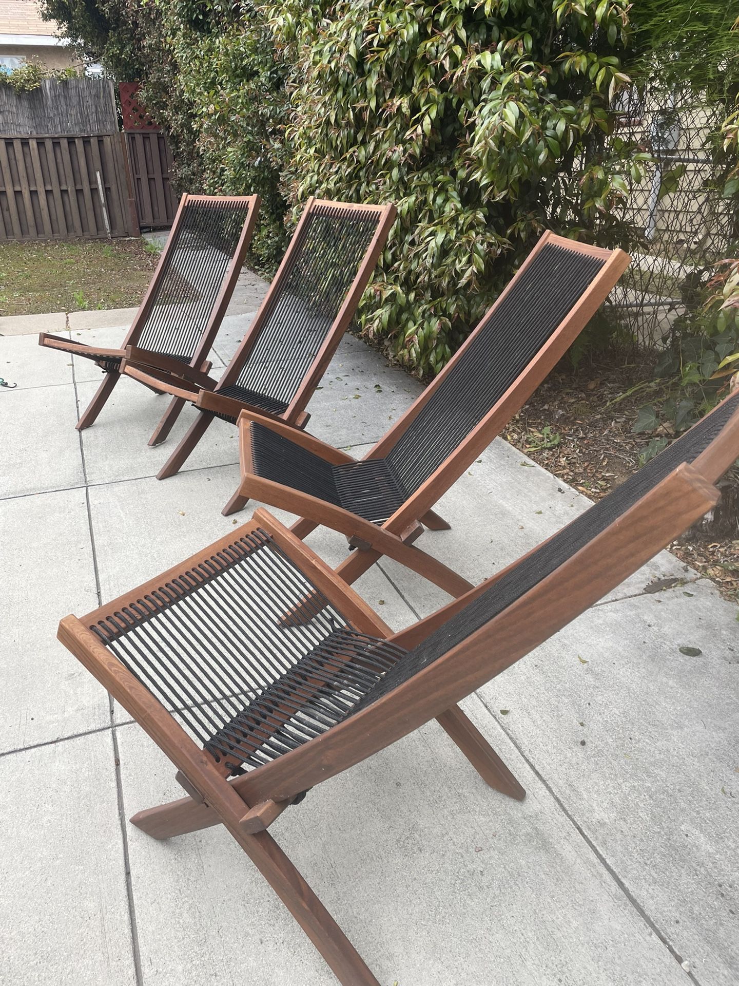 4 Ikea Brommo Chairs