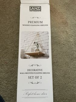 Wooden Hanging Shelves