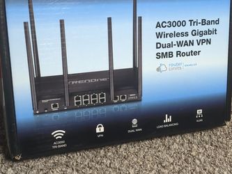 TRENDnet AC3000 Tri-Band Dual-WAN VPN SMB Router TEW-829DRU w/ Box