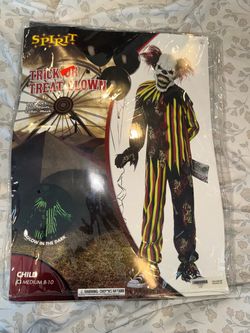 Spirit Trick or Treat Clown Halloween Costume Child Medium