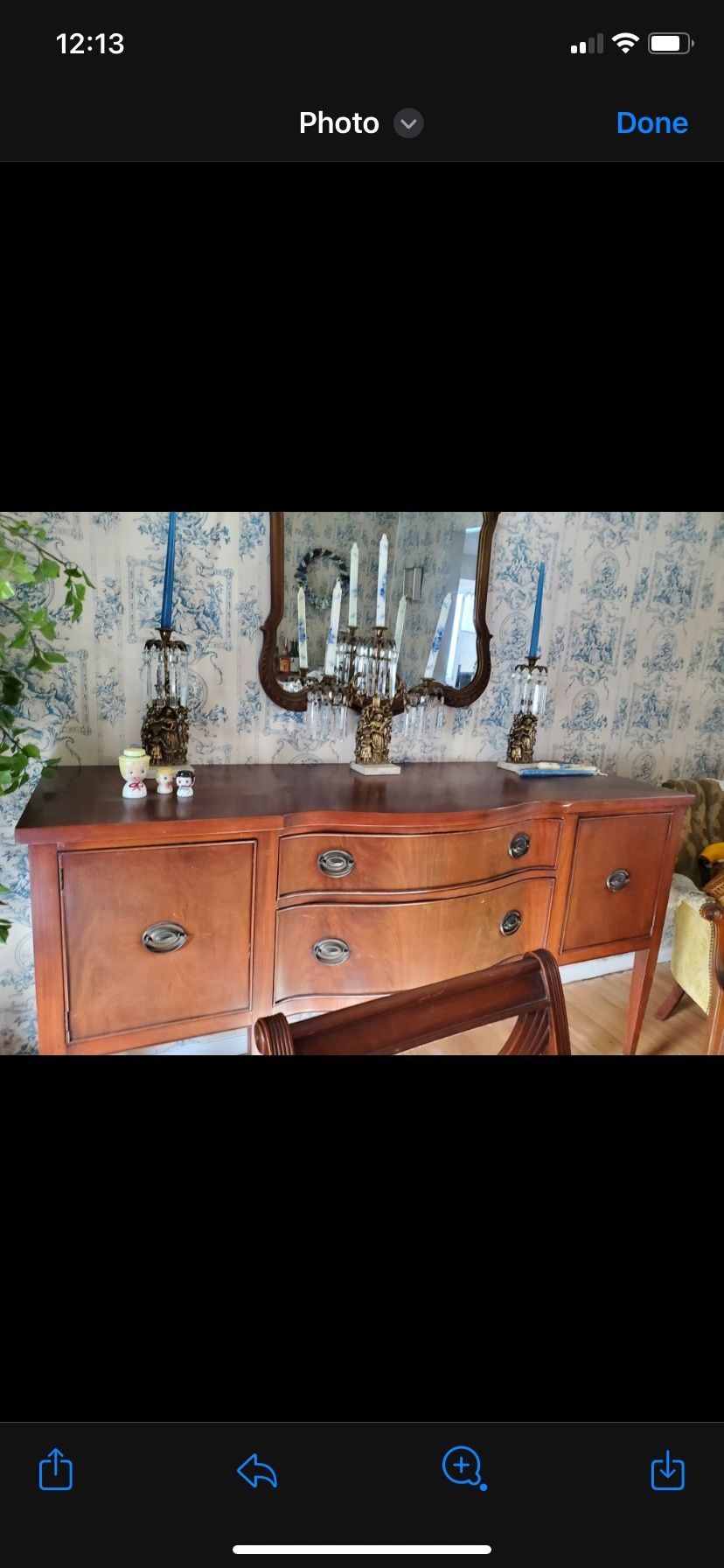 Antique Buffet Cabinet 1935
