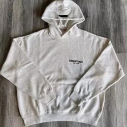 Oatmeal Essentials Hoodie Size Small 