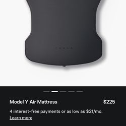 Tesla Model Y Air Mattress