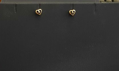 Double Stud Earring - Yellow Gold 14k (.585) 0.7 grams