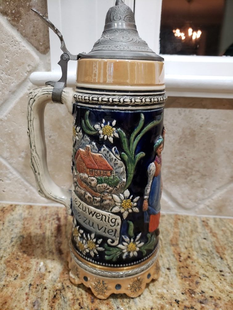 Large fancy beer stein