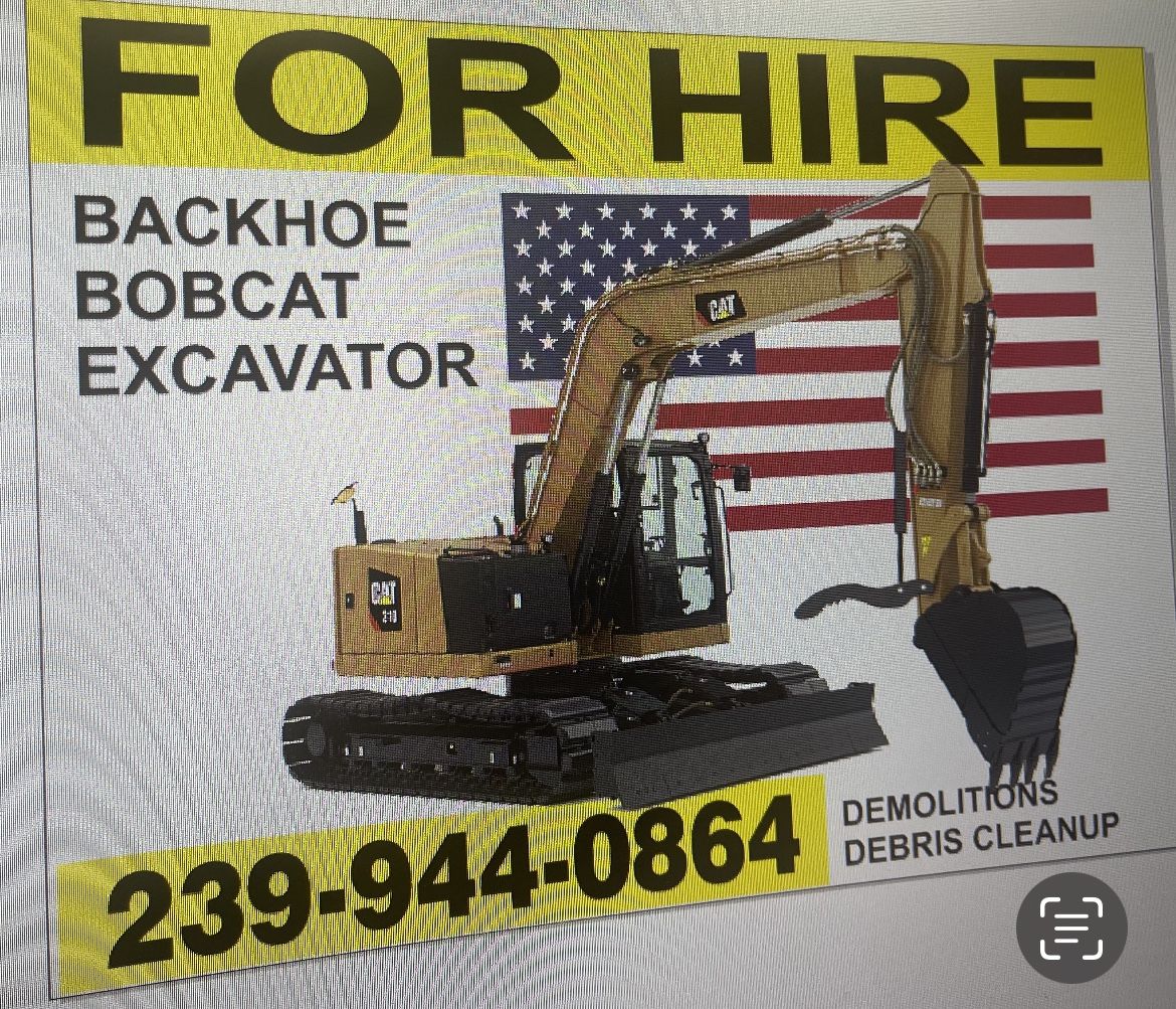 Backhoe And Excavator Work