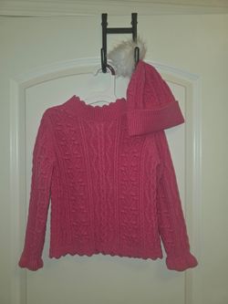 Isaac Mizrahi Girls Sweater and Hat