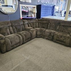 Last 2 Sets Brand New Sectionals $699 3 Manual Recliners