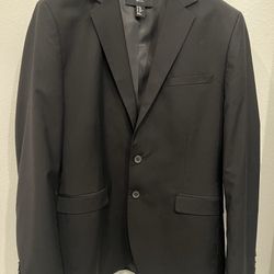 Black Three Piece Suit 38R
