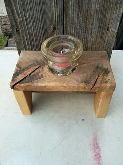 Glass Insulator Candle Holder