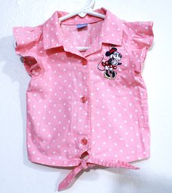 Vintage Disney Baby top with collar and short sleeves