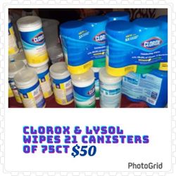 Clorox Wipes 21 Canisters