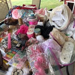 Large Sewing & Craft Supply Lot 