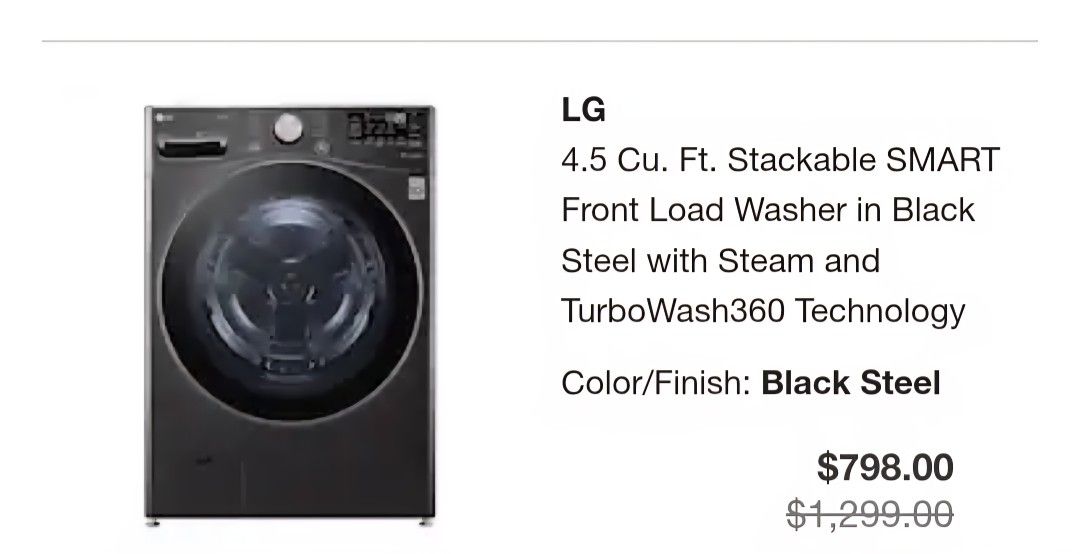 LG Washer Dryer Combo