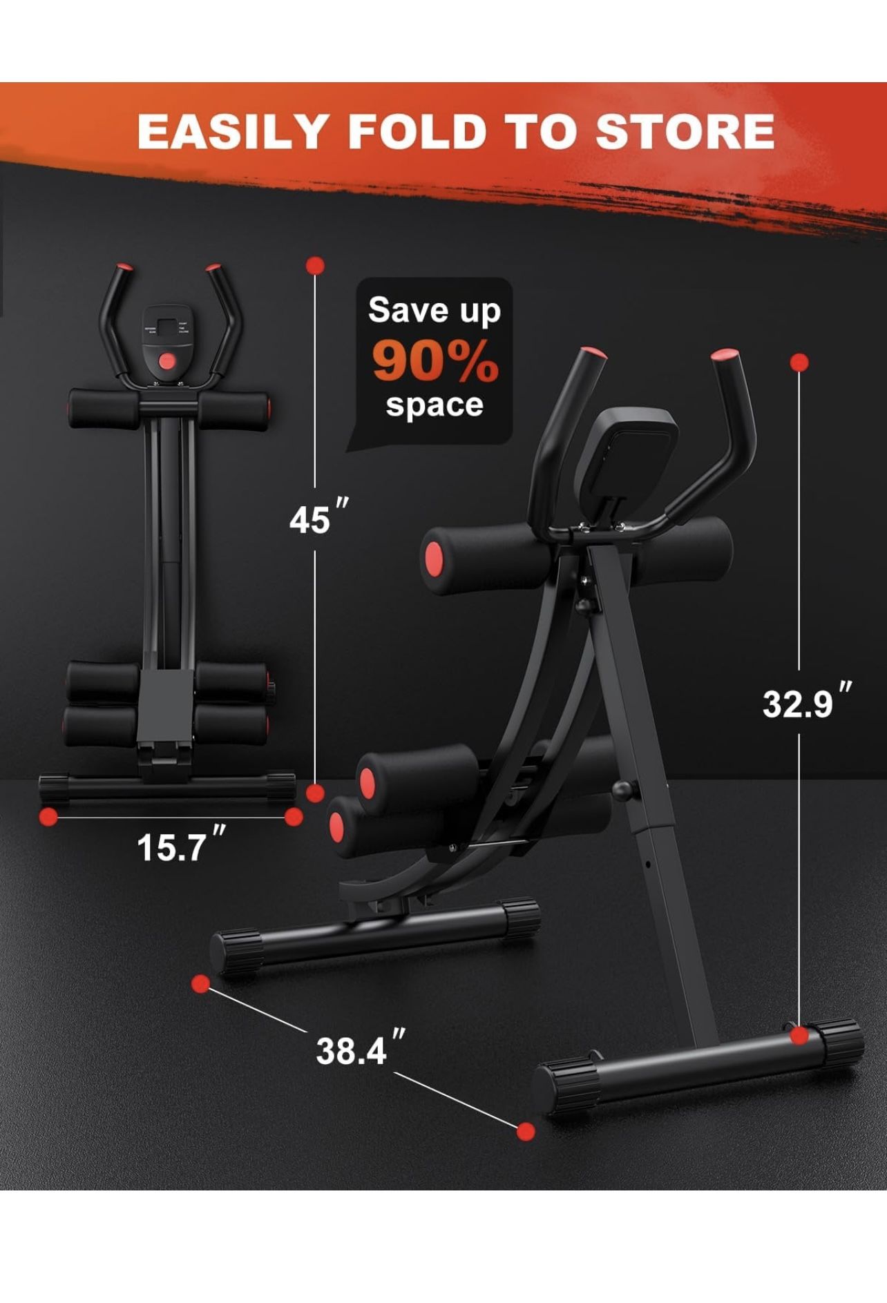 Ab Crunch Exercise Equipment Abdominal Trainer for Beginner
