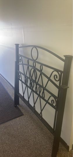 Black Metal Bed Headboard