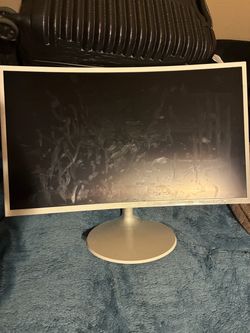 Samsung Curved Ultrawide Monitor White