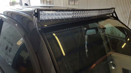Led light bars curved and straight bar brackets and wire harness