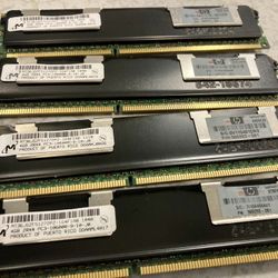4gb Desktop / Server Ram Chips 16gb Total 1333mhz, DDR3-1333, Pc3-10600
