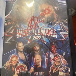 Autographed Wrestlemania 2022 Dvd