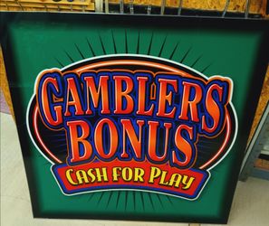 30"×30" Gamblers Choice Cash for Play Sign