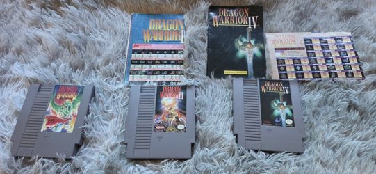 DRAGON WARRIOR I, III, IV NES