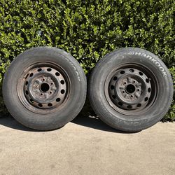 5x114.3 Pair 2 Toyota 5x4.5 Tacoma 4x2 Wheels Rims Tires 195/75r14 Set 14” OEM 14 Inch Factory Stock 14x5 Ready To Go Holds Air