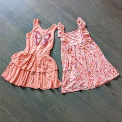 Btween Girls 2-Pack Summer Dresses, Butterfly, Size 6