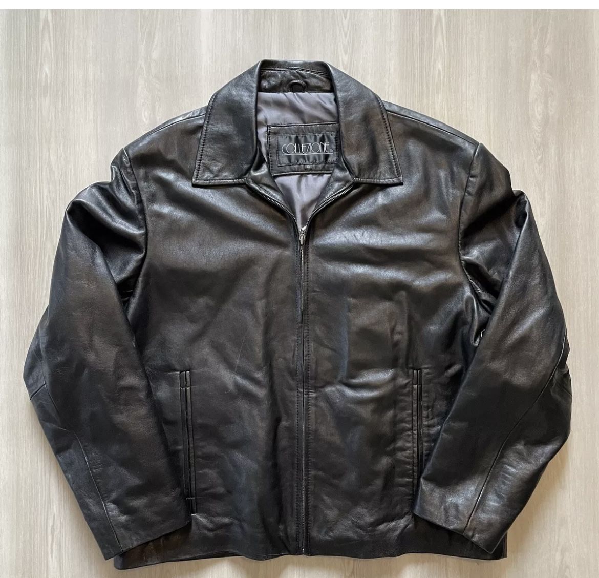 Vintage Collezione SA Multi Media Leather Jacket Mens XL for