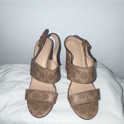 Coach Signature Wedge Sandals