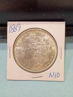 1889 Morgan dollar.  Beautiful coin with  great luster. UNC and.