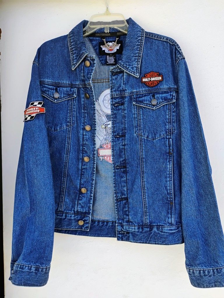 Harley Davidson Denim Coat For Women