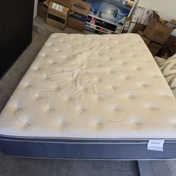 Queen Mattress With Box Spring And Metal Frame