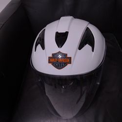 HARLEY DAVIDSON HD-J1V WHITE  Motorcycle, Mopet Helmet Size M