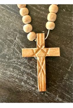Handcrafted 33-Bead Wooden Orthodox Chotki Prayer Rope with Cross