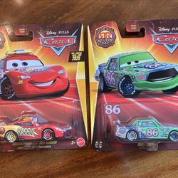 Disney Pixar Cars Race And Rescue Lightning McQueen And  Chick Hicks Lot