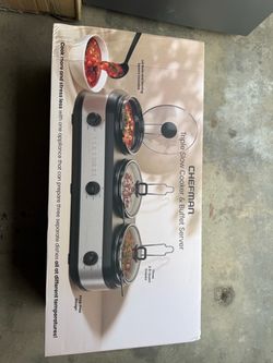 Chefman Triple Slow Cooker