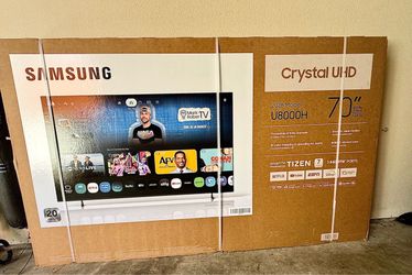 New, unopened Samsung U8000H 70 Inch TV