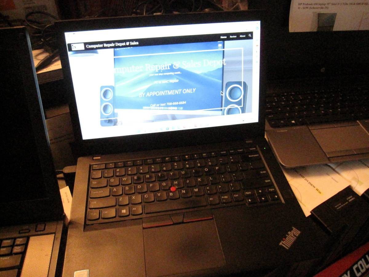 IBM / Lenovo Thinkpad T470 14" Laptop (contact info removed) 8GB 150G SSD Win 11 - $199 (Schererville)


