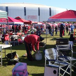 Orange WEST Parking Pass Arizona Cardinals Cards AZ LA Los Angeles Rams Next To Stadium 