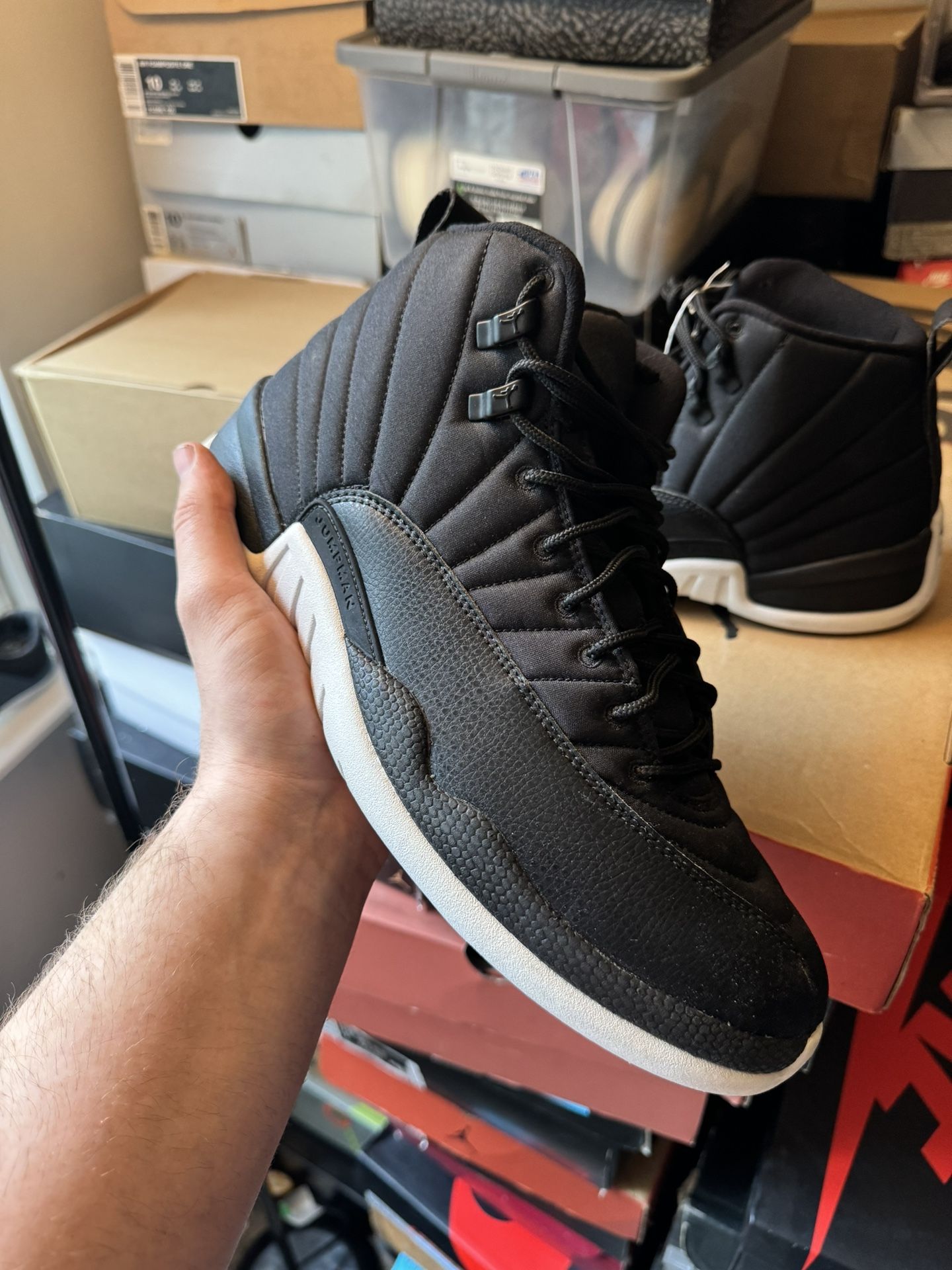 Basketball Shoe Air Jordan 12 Black Nylon Jordan 12 Nylon